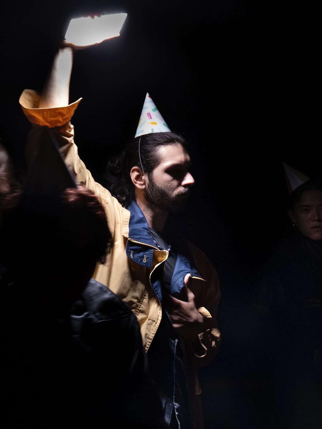 Artist performing on stage